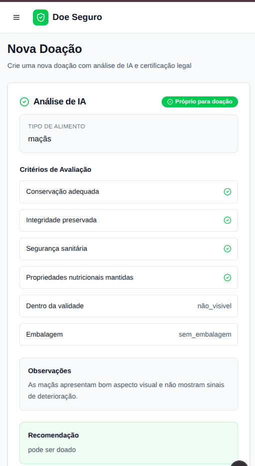 Validação Visual de Alimentos com IA